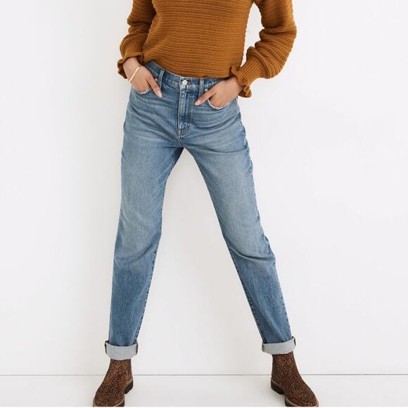 Madewell The Tall High-Rise Slim Boyjean in Neal Wash: TENCEL™ Denim Edition 26T - Picture 1 of 6